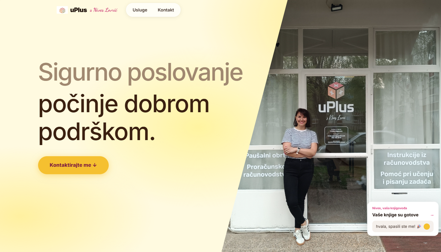uPlus web stranica